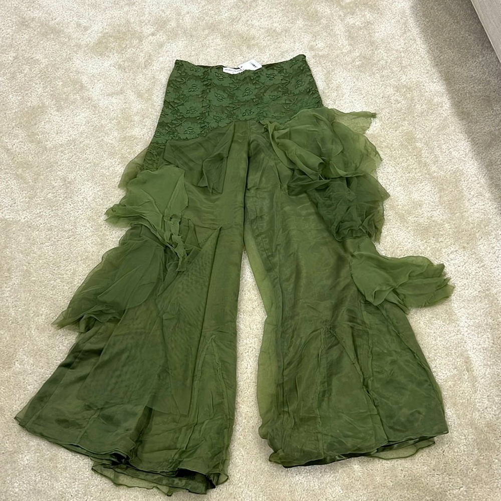 Free People by Brenda Knight Green Pants
